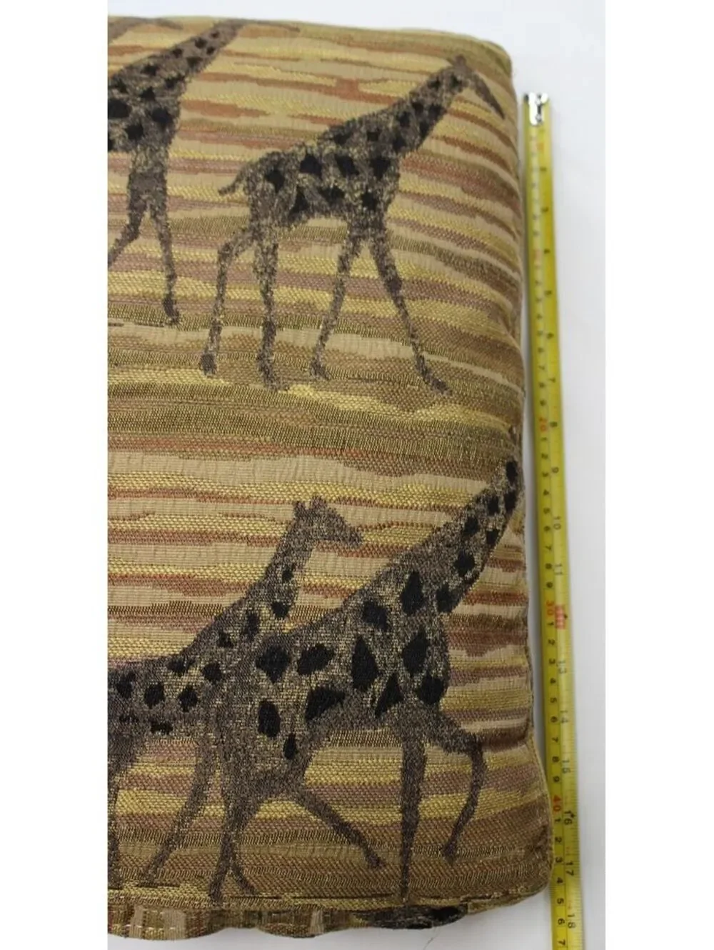Vintage Style Giraffe Tapestry Throw Pillow Safari Chic Woven Accent Cushion